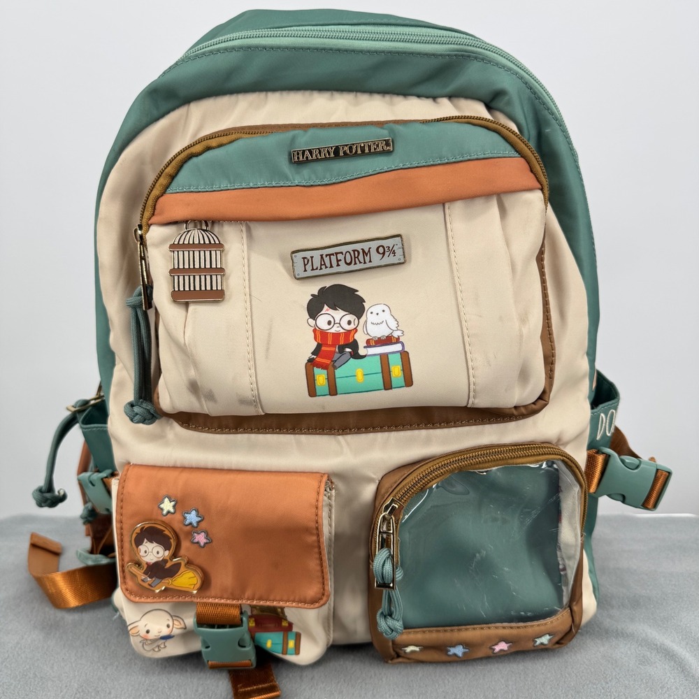 BoxLunch Harry Potter Dobby Hedwig Platform 9 3/4 Backpack Hogwarts